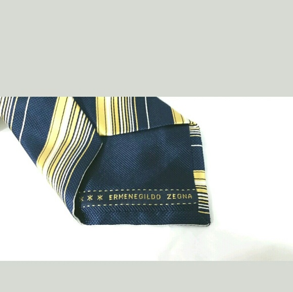 Ermenegildo Zegna Recent Tie Silk Striped - Picture 2 of 3